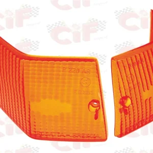 Coppia plastiche frecce posteriori arancio Vespa PE PX 125 150 200