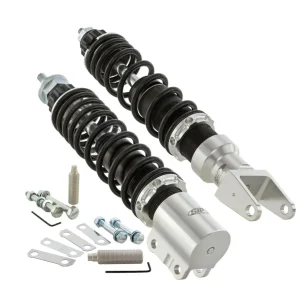 Kit ammortizzatori anteriore + posteriore SIP grigi con molla nera Vespa PE PX ARCOBALENO MILLENIUM 125 150 200