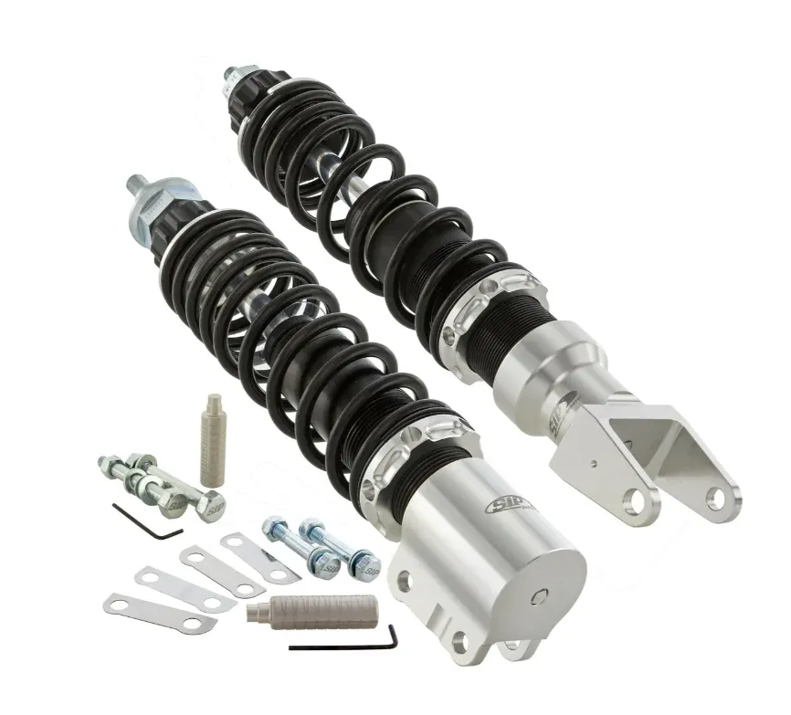 Kit ammortizzatori anteriore + posteriore SIP grigi con molla nera Vespa PE PX ARCOBALENO MILLENIUM 125 150 200