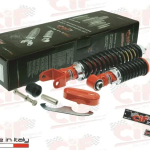 Kit ammortizzatori Carbone regolabili rossi neri Vespa 50 90 125 Special L N R ET3 PRIMAVERA
