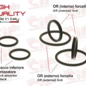 Kit anelli oring mozzo anteriore forcella Vespa 50 90 125 SPECIAL ET3 PRIMAVERA PK
