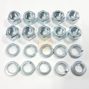 Kit 10 dadi M8 + Rondelle per cerchi ruote Vespa 50 125 150 200