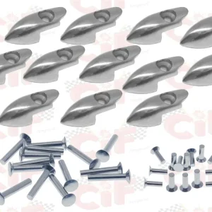 Kit puntali + ribattini per strisce pedana Vespa 50 L N R Special 125 ET3