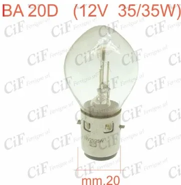 Lampada faro anteriore 12V 35W35W universale Scooter - Moto - Vespa