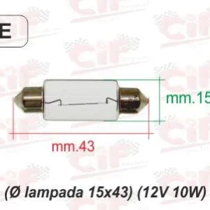 Lampada lampadina faro anteriore 12Volt 10 Watt Piaggio Vespa PK XL RUSH N FL