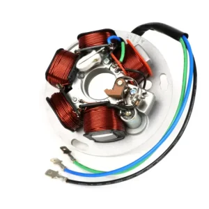 Statore puntine e condensatore BGM per Vespa PE PX 125 150 200 prime serie 3 fili
