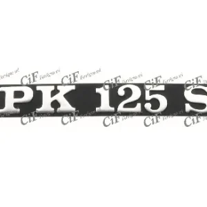 Targhetta "PK125S"