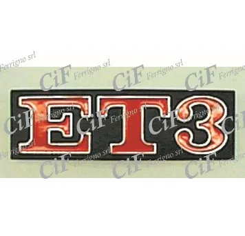 Targhetta posteriore Vespa 125 ET3