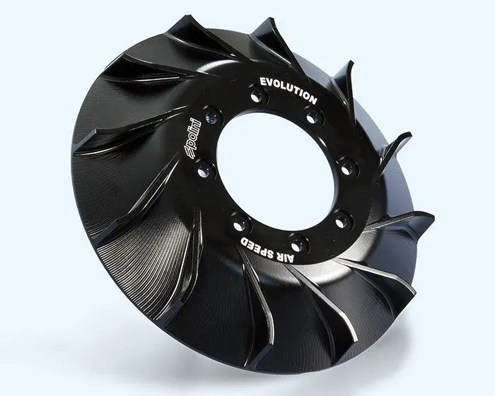 Ventola Evo nera accensione elettronica Polini Vespa 50 Special L N R PK S XL RUSH 125 ET3 PRIMAVERA
