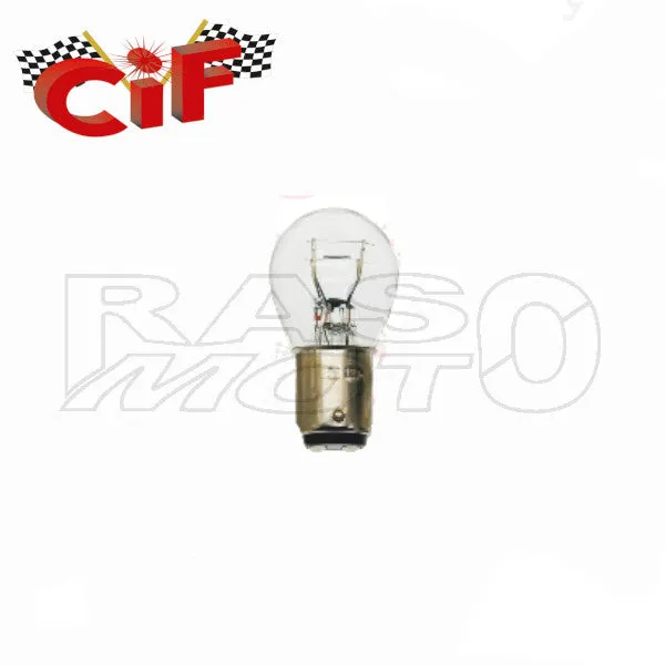 Cif Lampadina Bay 15d 12V 21/5W Doppio Filamento Luce Posizione e Stop Fanale Posteriore Piaggio VESPA ET2 - ET4 - LX - LX...