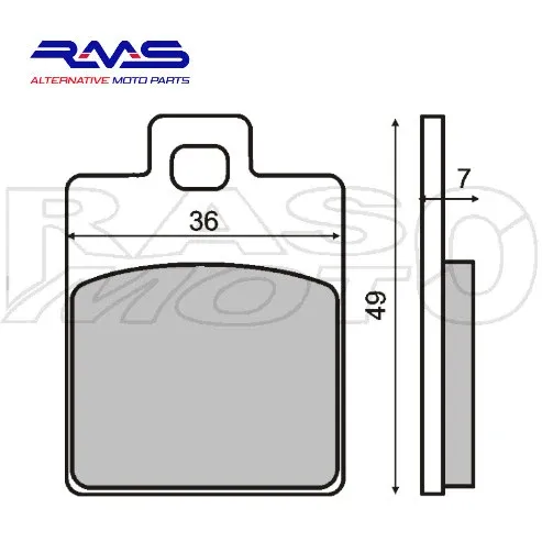 RMS Pastiglie Freno Organiche Piaggio LIBERTY - MP3 - NRG - VESPA - ZIP - Sym FIDDLE - SYMPHONY - Gilera FUOCO - NEXUS - R...