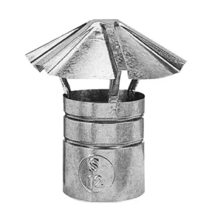 Fumaioli fissi cappello zincati. Prezzo per Pezzo.
