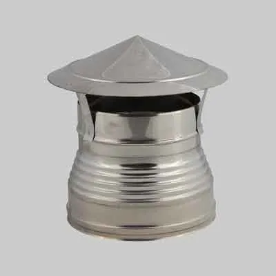 FUMAIOLO CAPPELLO 'CINESE' DOPPIA PARETE Ø 80/130 mm. Prezzo per Pezzo.