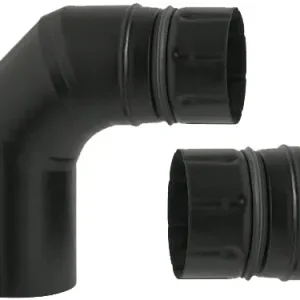 Gomiti 90Â° Ala Pellet Eco per stufe. Prezzo per Pezzo.