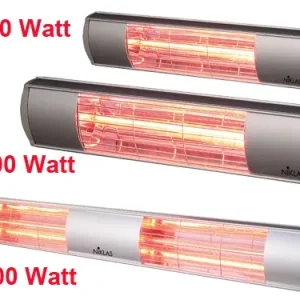 Termopatio infrarossi Niklas Sole di Mezzanotte e Lampade ricambio. Prezzo per Pezzo.