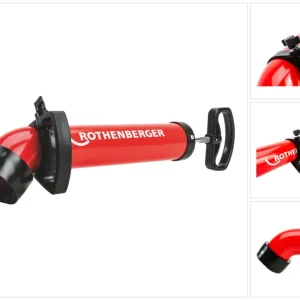 Rothenberger ROPUMP Super Plus + adattatore k+l ( 072070X ) Pompa mano aspirante per la pulizia delle tubature