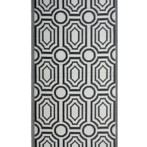 Reversible Area Rug 90 x 180 cm Black BIDAR