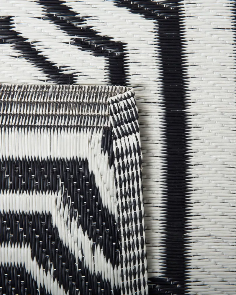 Reversible Area Rug 90 x 180 cm Black BIDAR