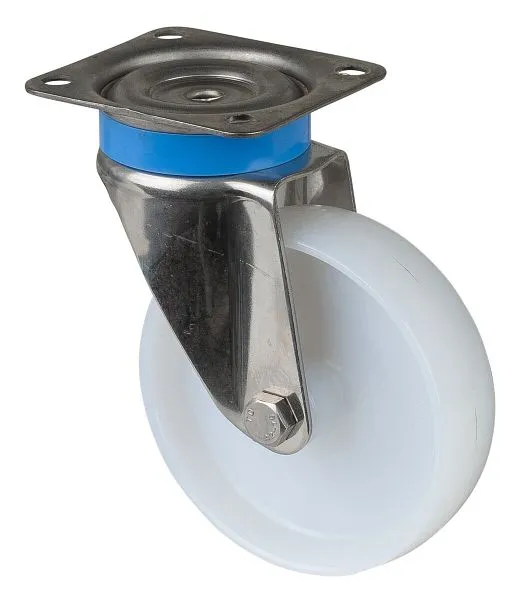 Rulli BS rullo per apparecchi acciaio inossidabile larghezza ruota 27 mm Ø ruota 100 mm portata 90 kg cuscinetto strisciam...