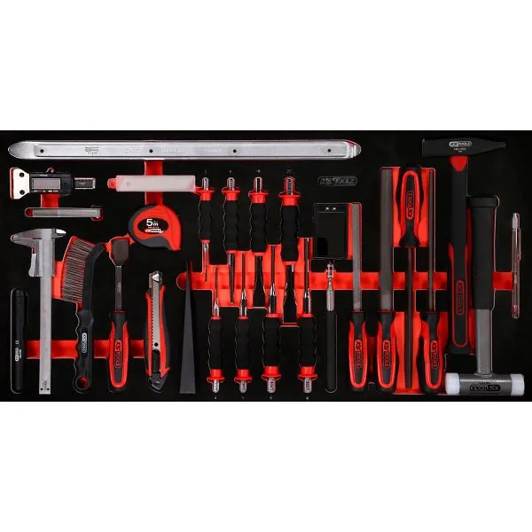 KS Tools PERFORMANCEplus set di utensili 36 pezzi martello scalpello e strumento di misurazione 813.1036