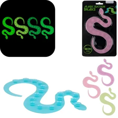 Di punto bianco serpente magico che si illumina al buio 19 cm 4 assortiti | 24 pezzi