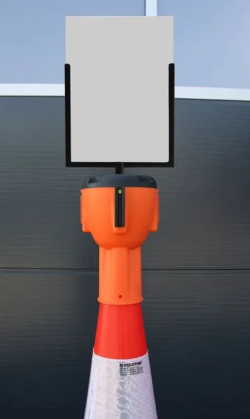 Cartello segnaletico ALLROUNDLINE per attacco cono stradale ALCT-SH Tessuto Tecnico