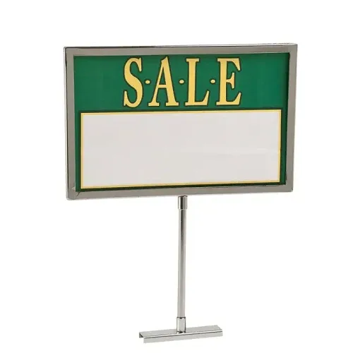 1/4" x 3/8" metallo Sign Holder W/ Mitered Corners Econoco MC711 (Pack 5)