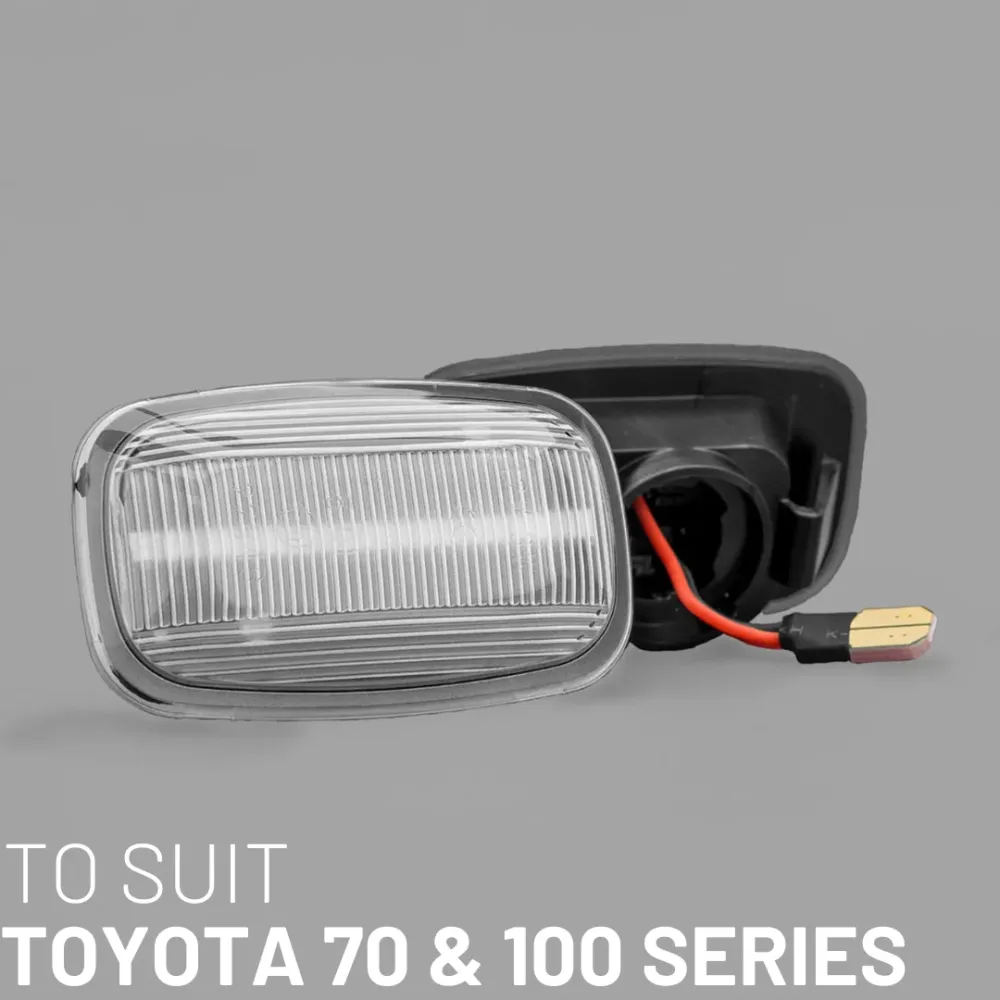 Ufficiale Licenziato STEDI Dynamic LED Side Marker to suit Toyota 70 & 100 Series Landcruiser
