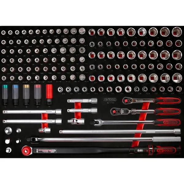 Chiavi Regolabili KS Tools PERFORMANCEplus set di utensili 149 pezzi cruciale bussola da 1/2' 821.0149