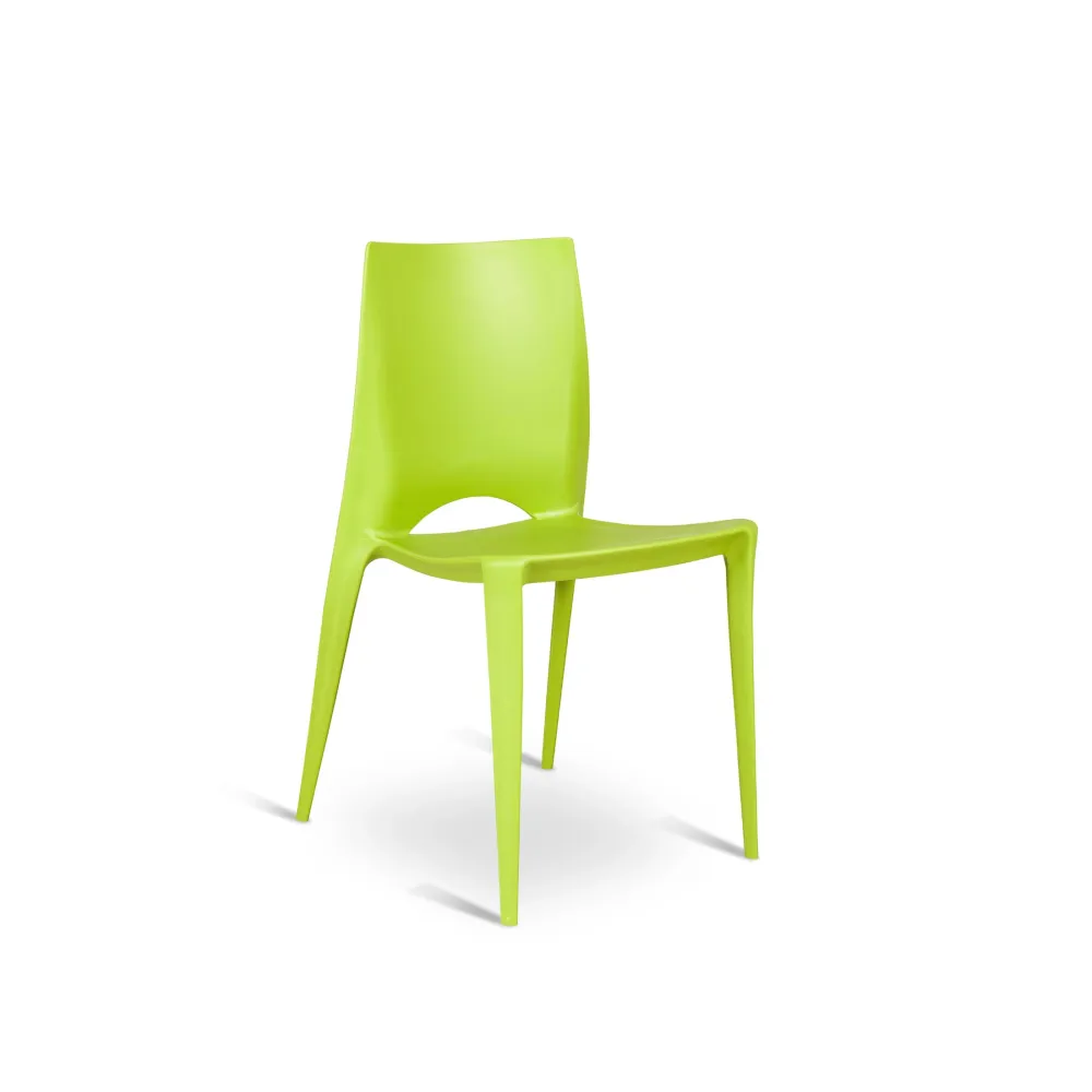 Set di sedie moderne polipropilene da pranzo "Rubinia" impilabili cm 44x41 84h Anticalcare
