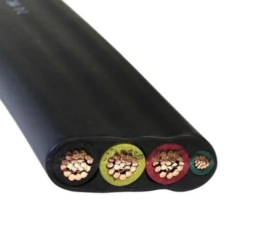 500' 500/3 Heavy Duty Flat W/GRND THW/submersible Pump Cable Rame antico PVC 600V Ad Alta Resistenza
