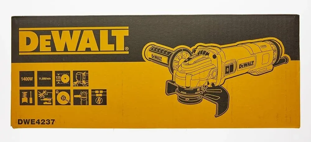 SMERIGLIATRICE ELETTRICA DEWALT 1400 WATT CON D. 125mm - DWE4237-QS