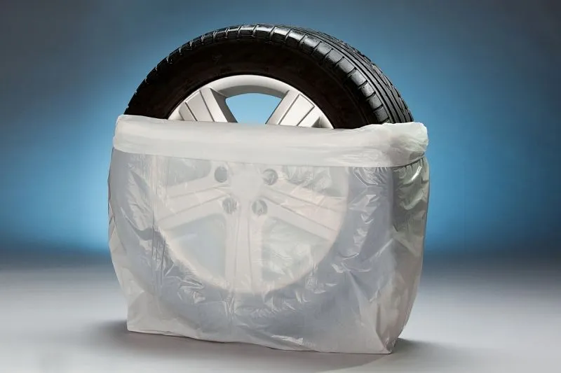 Borse per pneumatici Eichner su rotolo bianche dimensioni: 70 x 110 x 40 cm 9219-00669