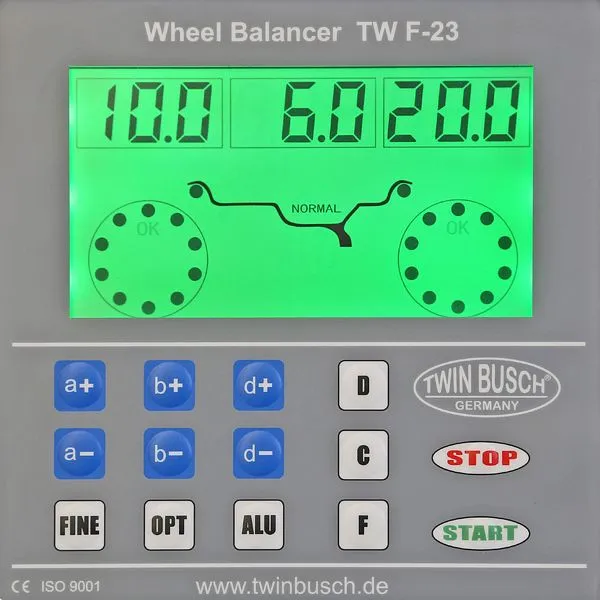 Macchina equilibratrice automatica per pneumatici Twin Busch TWF-23