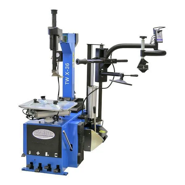 Smontagomme automatico Twin Busch SEMI - tuttofare - con braccio di montaggio inclinabile pneumatico TWX-36