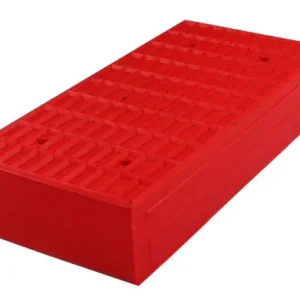 Blocco gomma Busching Redline per piattaforme elevatrici 40 mm con anima legno H40xL100x200mm 100873