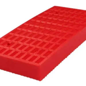 Blocco gomma Busching Redline per piattaforme elevatrici 25mm H20xW98xL195mm 100872