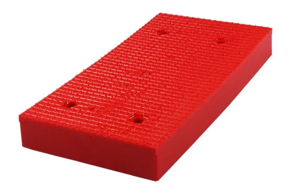 Blocco gomma Busching Redline per piattaforme elevatrici 25mm H20xW98xL195mm 100872