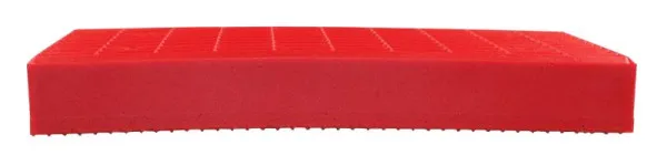 Blocco gomma Busching Redline per piattaforme elevatrici 25mm H20xW98xL195mm 100872