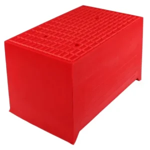 Blocco gomma Busching Redline per piattaforme elevatrici 120/135mm con anima legno H120/135xL140xL230mm 100876