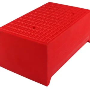 Blocco gomma Busching Redline per piattaforme elevatrici 87/100mm con anima legno H87/100xL140xL230mm 100875