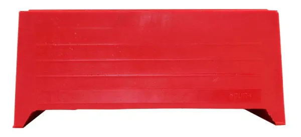 Blocco gomma Busching Redline per piattaforme elevatrici 87/100mm con anima legno H87/100xL140xL230mm 100875
