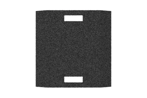 Rampa di accesso gomma con busching uni H40xL500xL500mm adatta per ascensori 2 colonne 100883