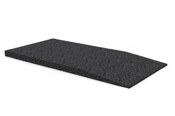 Rampa di accesso gomma uni H40xL500xL1000mm adatta per sollevatori forbice ascensori 4 colonne 100820 Busching