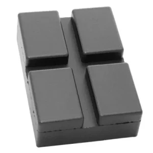 Tampone gomma per boccola adatto per Rotary H9xW89xL128mm 100822 Busching