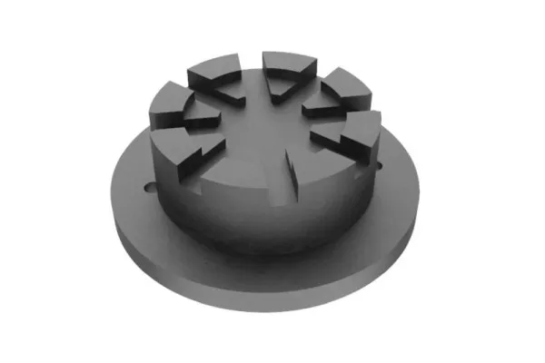 Tampone gomma per bussole adatto per ascensori Nussbaum H: 41mm P: 120mm 100896 Busching