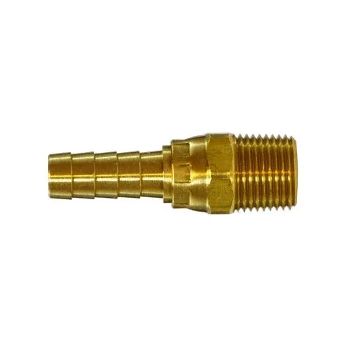 3/16" Hose X 1/8" NPTF Hose Barb X MIP Swivel Male Adapter Ottone Fittings 32329