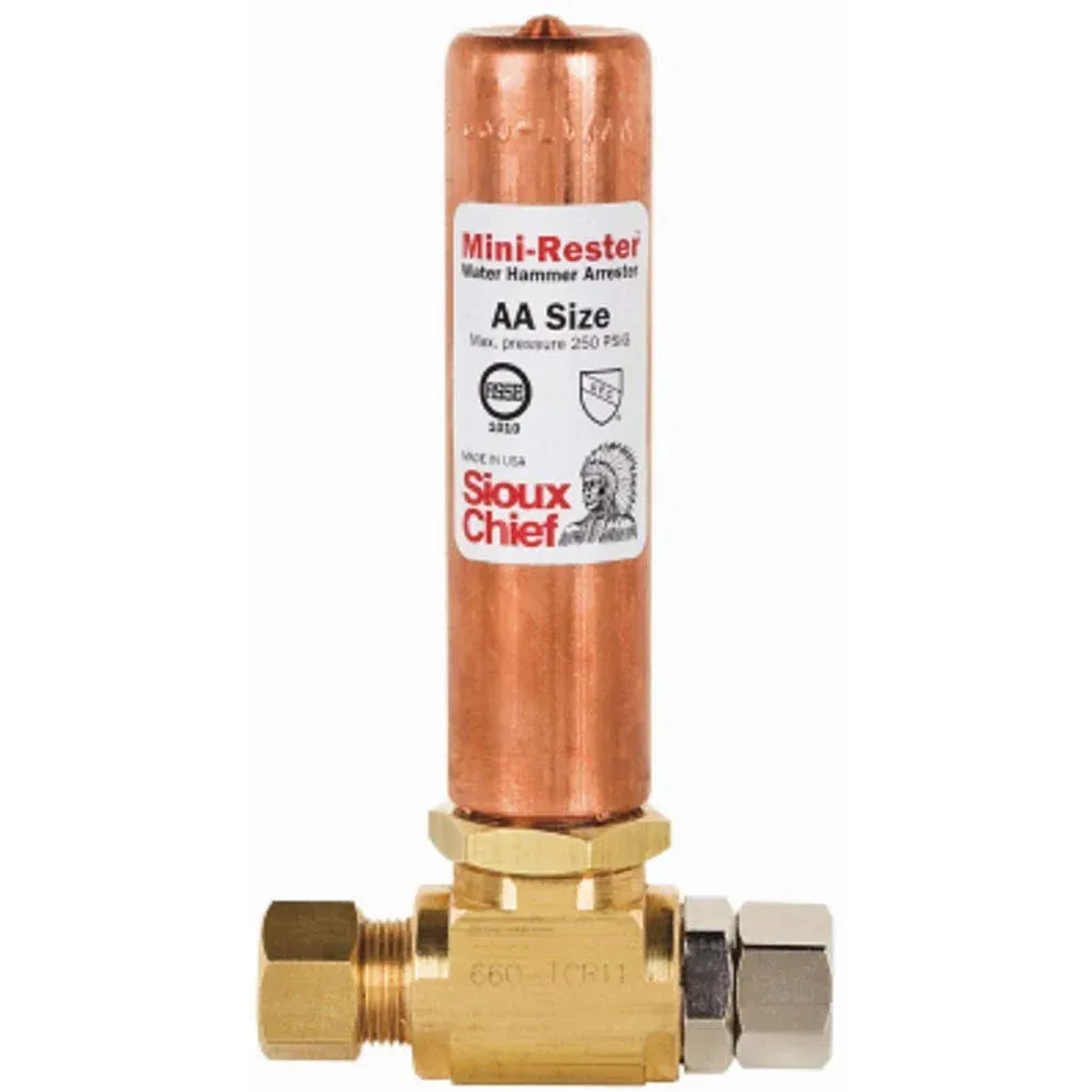 Sioux Chief - HD660-GTR1 - MINI-RSTR 3/8" OD STOPLF SIOUX CHIEF MfrPartNo 660-GTR1