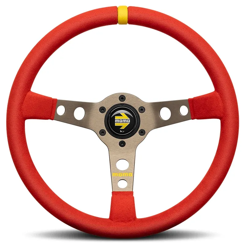 MOMO - Volante MOD. 07 Ø350 mm (microfibra red)