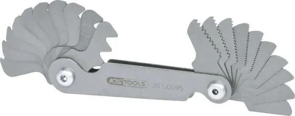 Calibro per filetti KS Tools metrico 20 pezzi 301.0095